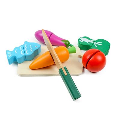 La verdura di legno colorata di simulazione ISO9001 gioca la frutta di legno del gioco
