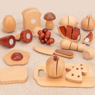 Frutta ed insieme di legno 5.5cm naturali dell'alimento del gioco di ruolo delle verdure