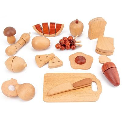Frutta ed insieme di legno 5.5cm naturali dell'alimento del gioco di ruolo delle verdure