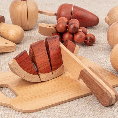 Frutta ed insieme di legno 5.5cm naturali dell'alimento del gioco di ruolo delle verdure