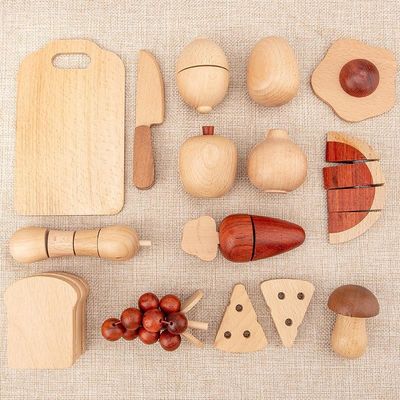 Frutta ed insieme di legno 5.5cm naturali dell'alimento del gioco di ruolo delle verdure