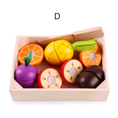Cottura dei giocattoli magnetici della frutta di ruolo dei puntelli 5.5cm dell'alimento di legno del gioco