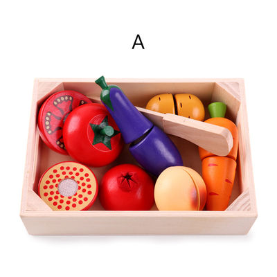 Cottura dei giocattoli magnetici della frutta di ruolo dei puntelli 5.5cm dell'alimento di legno del gioco