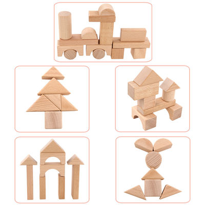 Castello classico 17.5cm delle grandi particelle elementari di legno del jumbo 22PCS