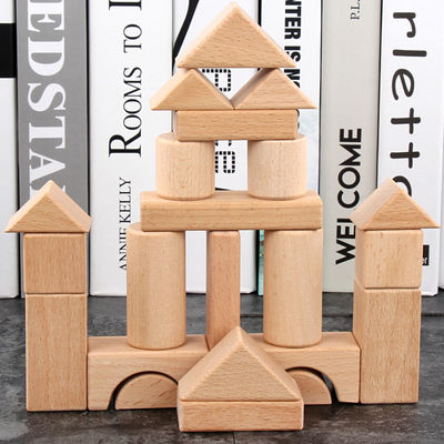 Castello classico 17.5cm delle grandi particelle elementari di legno del jumbo 22PCS
