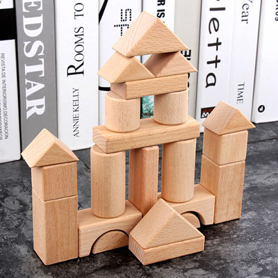 Castello classico 17.5cm delle grandi particelle elementari di legno del jumbo 22PCS