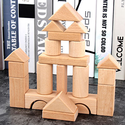 Castello classico 17.5cm delle grandi particelle elementari di legno del jumbo 22PCS