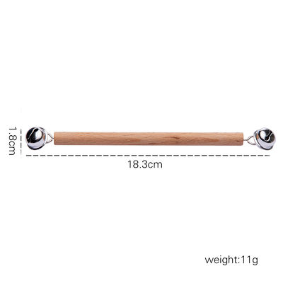 Il grafico crepita 7Pc Teether di legno per l'anello mettente i denti di legno del bambino