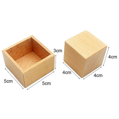 Legno di faggio sicuro di legno a 6 pollici di Teethers Tambor del Handbell Teether