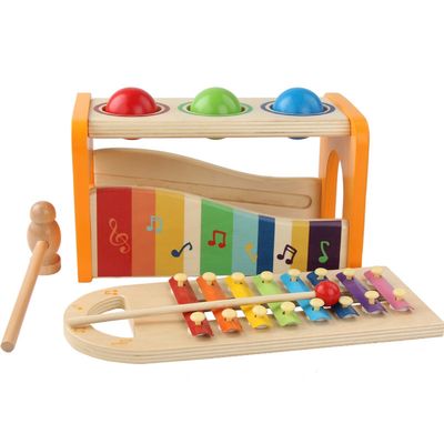 8 giocattoli educativi degli strumenti di legno dello xilofono dei bambini del piano delle note