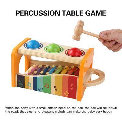 8 giocattoli educativi degli strumenti di legno dello xilofono dei bambini del piano delle note