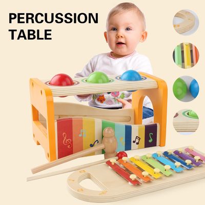 8 giocattoli educativi degli strumenti di legno dello xilofono dei bambini del piano delle note