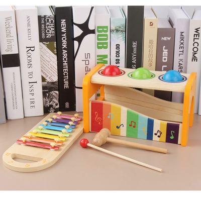 8 giocattoli educativi degli strumenti di legno dello xilofono dei bambini del piano delle note
