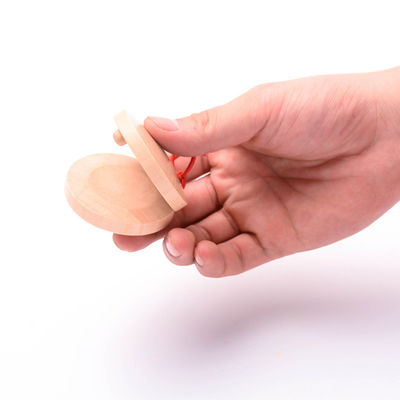 Di legno dello strumento del bambino dell'insieme di musica dei naccheri rotondi sussidio i bambini