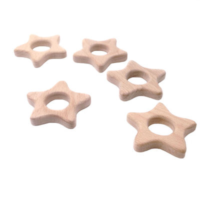 Il faggio 2cm Toy Rabbit mettente i denti di legno 4cm ha personalizzato Teether di legno