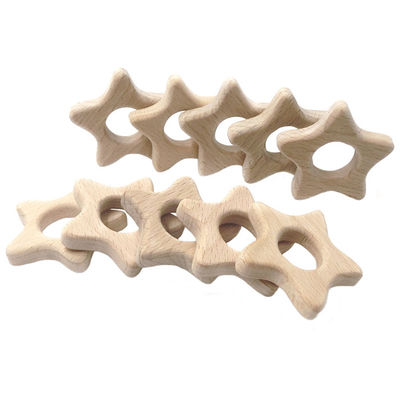 Il faggio 2cm Toy Rabbit mettente i denti di legno 4cm ha personalizzato Teether di legno
