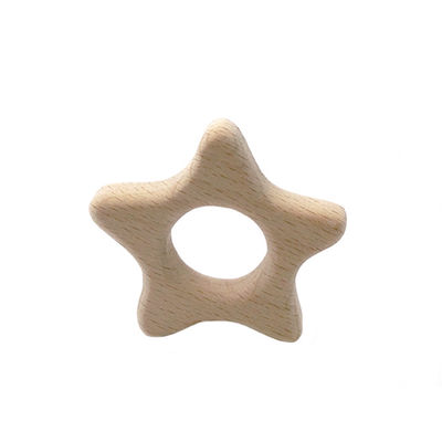 Il faggio 2cm Toy Rabbit mettente i denti di legno 4cm ha personalizzato Teether di legno