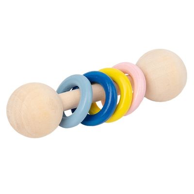 Crepitio di legno Ring Montessori Wooden Teethers Safe del roditore 10.7cm della palestra