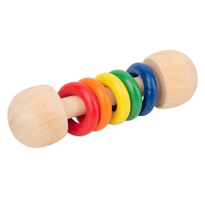 Crepitio di legno Ring Montessori Wooden Teethers Safe del roditore 10.7cm della palestra