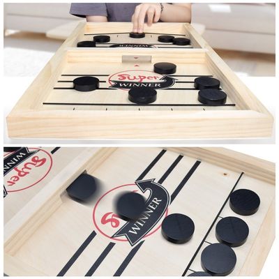 Puck Unisex Wooden Chess Pieces invecchia l'hockey di legno dell'imbracatura 4