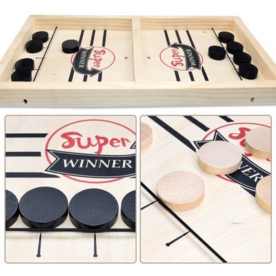 Puck Unisex Wooden Chess Pieces invecchia l'hockey di legno dell'imbracatura 4