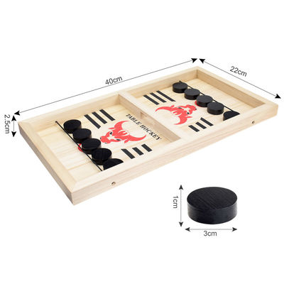 Puck Unisex Wooden Chess Pieces invecchia l'hockey di legno dell'imbracatura 4
