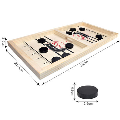 Puck Unisex Wooden Chess Pieces invecchia l'hockey di legno dell'imbracatura 4