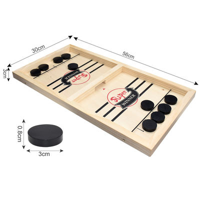 Puck Unisex Wooden Chess Pieces invecchia l'hockey di legno dell'imbracatura 4