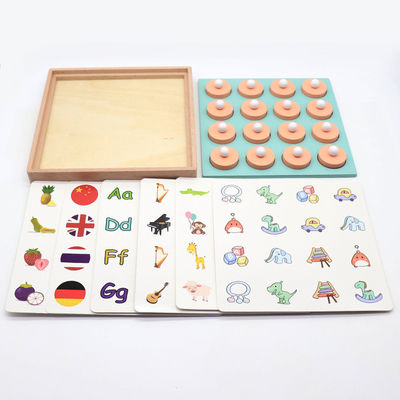 Giocattolo unisex di scacchi del gioco di puzzle della partita di memoria di Montessori 3D