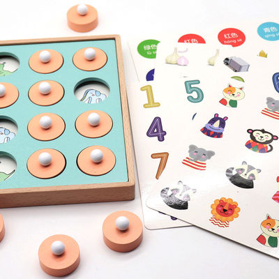 Giocattolo unisex di scacchi del gioco di puzzle della partita di memoria di Montessori 3D