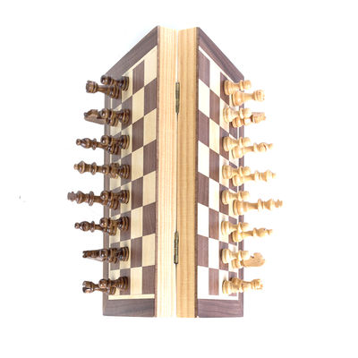 Grande insieme di scacchi magnetico di legno piegante della scacchiera dei controllori 1.97in