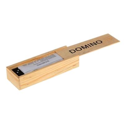 I blocchetti di legno di domino del gioco 28Pcs di viaggio si imbarcano sull'istruzione iniziale