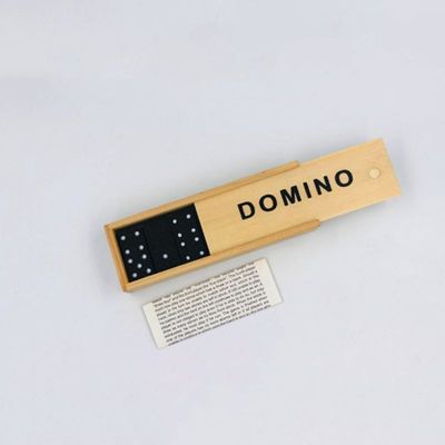 I blocchetti di legno di domino del gioco 28Pcs di viaggio si imbarcano sull'istruzione iniziale