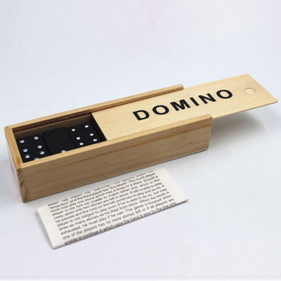 I blocchetti di legno di domino del gioco 28Pcs di viaggio si imbarcano sull'istruzione iniziale