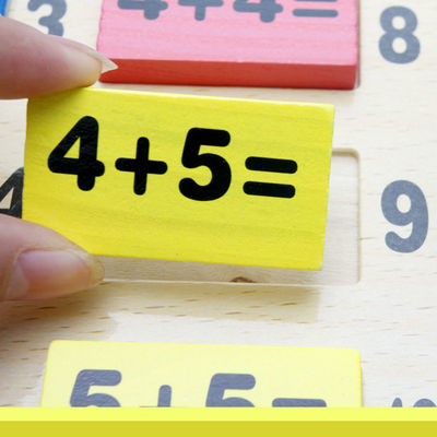 I blocchetti di legno di domino del Basswood 120pc hanno fissato il raduno che costruisce Montessori