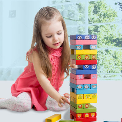 Blocchetti di legno di domino della torre 12.5cm di domino automatico del treno