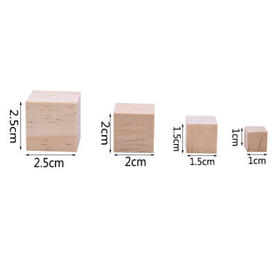 Blocchetti quadrati di legno dei mestieri di legno non finiti del pino 1.5cm dell'albero