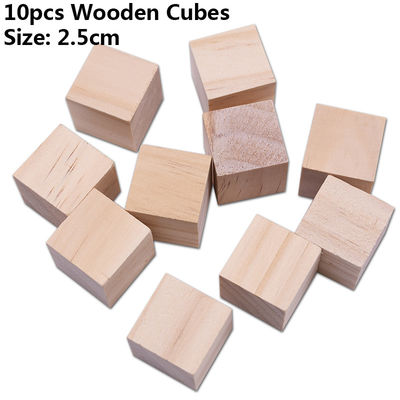 Blocchetti quadrati di legno dei mestieri di legno non finiti del pino 1.5cm dell'albero