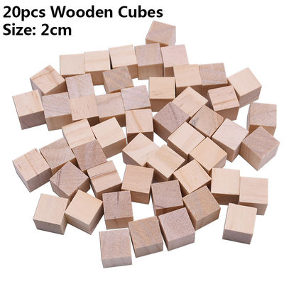 Blocchetti quadrati di legno dei mestieri di legno non finiti del pino 1.5cm dell'albero