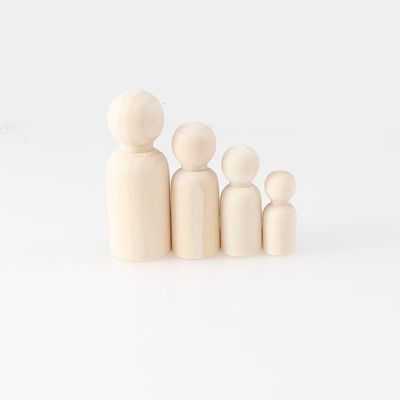 Pittura di legno del mestiere 100Pcs Peg Dolls Blank ISO9001