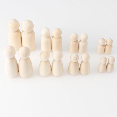 Pittura di legno del mestiere 100Pcs Peg Dolls Blank ISO9001
