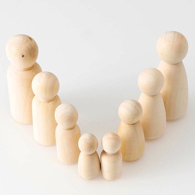 Pittura di legno del mestiere 100Pcs Peg Dolls Blank ISO9001