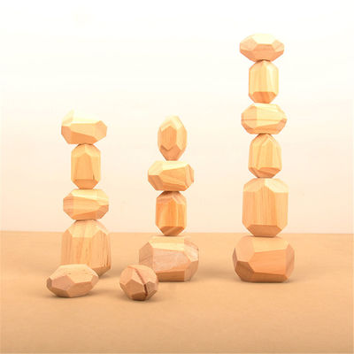 blocchetti d'impilamento geometrici dei blocchetti di 5cm 36pcs Digital del bambino di legno dei giocattoli