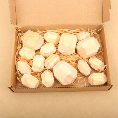 blocchetti d'impilamento geometrici dei blocchetti di 5cm 36pcs Digital del bambino di legno dei giocattoli