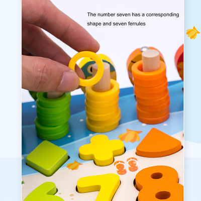 Il bambino di legno educativo di Montessori di pesca di per la matematica gioca 15cm