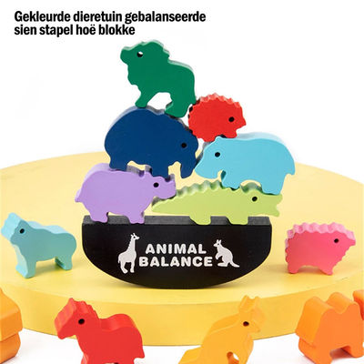 Particelle elementari di legno Toy Animal Town Wooden Blocks del dinosauro dei bambini 3cm