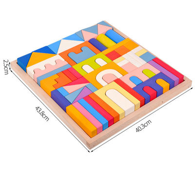 Particelle elementari di legno naturali di Montessori 2.5cm per i bambini