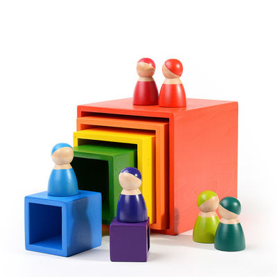 Particelle elementari di legno naturali di Montessori 2.5cm per i bambini