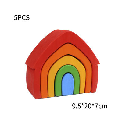 DIY ha montato i giocattoli di legno Montessori che dei blocchetti di 11.5cm il blocco ha messo l'equilibrio impilato