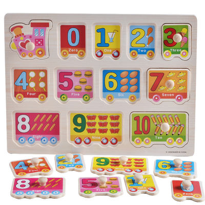 Giocattoli educativi di legno dei puzzle animali di legno 15cm unisex